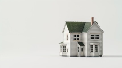 The white model house