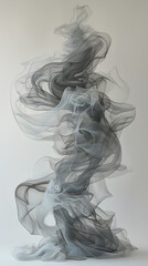 Fototapeta premium smoke on white background