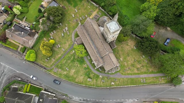 Aerial video over Uley United Kingdom
