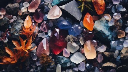 Beautiful photograph captures myriad crystals on forest ground