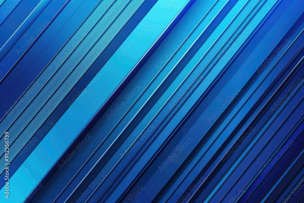 Poster A close-up shot of a blue background with parallel lines, suitable for use in designs and presentations where a simple yet effective visual element is needed