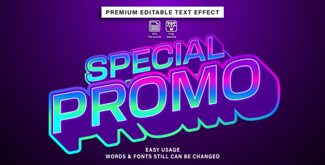 Special promo sale text effect style