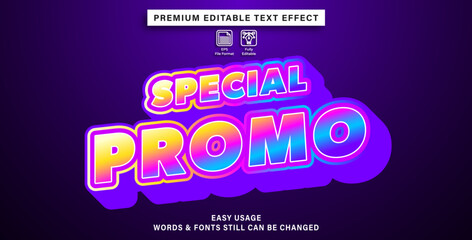 Special promo sale text effect style