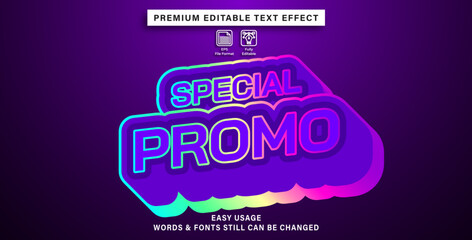 Special promo sale text effect style