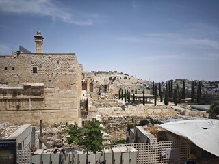The historical part of the old city in Jerusalem