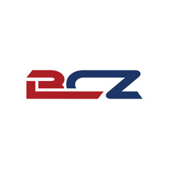 Initial BCZ Modern Geometric Business Icon Technology Creative Design Template Logo