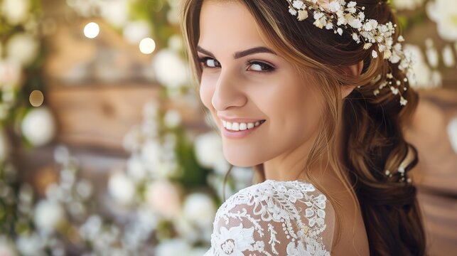 Elegant Waves: The Perfect Wedding Hairstyle for Wavy Hair