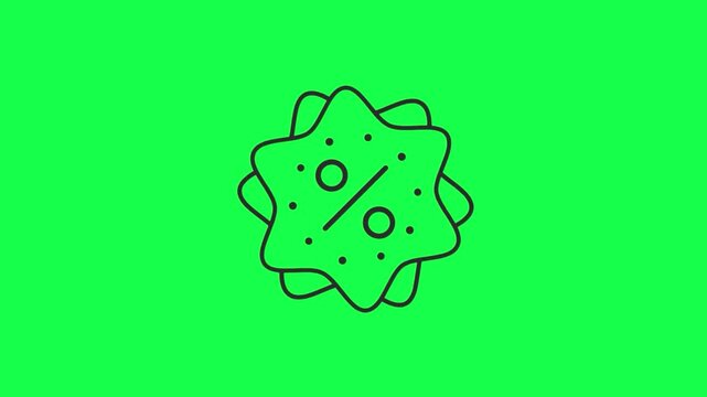 green cactus icon isolated on white background. vector illustration.