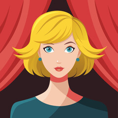 
blonde curtain haircut color art victor
