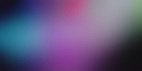 Obraz premium Soft and colorful backdrop created by abstract blurred gradient background with grain texture effect