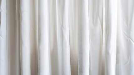 Fototapeta premium 3d render of white curtains on the window
