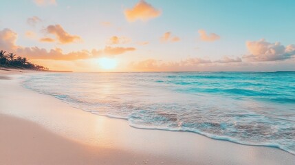Obraz premium Serene Beach Sunrise