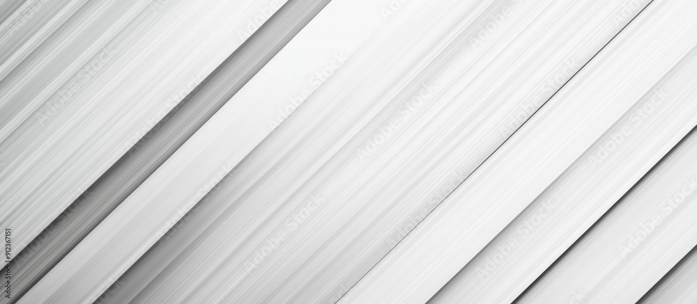 Poster abstract white and silver gradient pattern with smooth grey metallic texture on a diagonal backgroun
