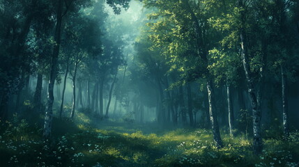 Fototapeta premium nature forest landscape