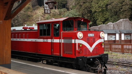 Alishan forest railway in Alishan National Forest