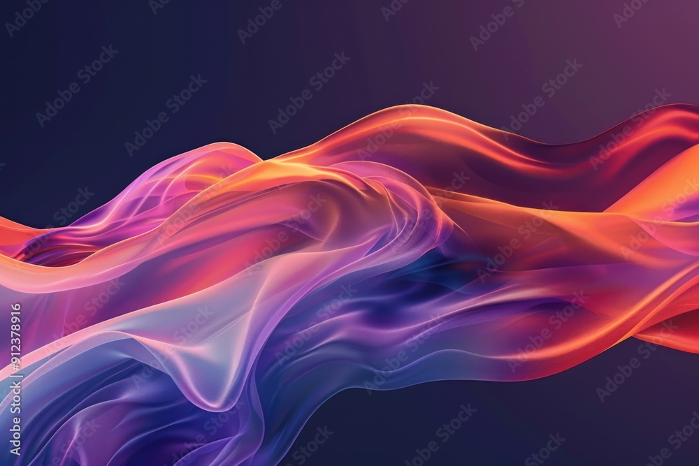 Poster close-up view of vibrant fabric pattern against dark background