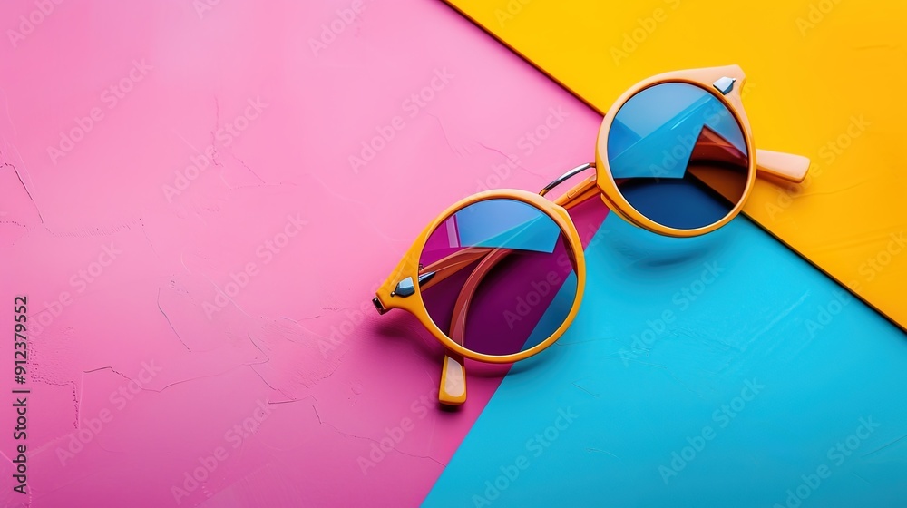 Wall mural Retro sunglasses wallpaper