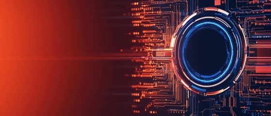 Showcase a hitech digital announcement of the winners name with sunlight filtering across the screen, leaving an empty area for text below in this banner with copy space