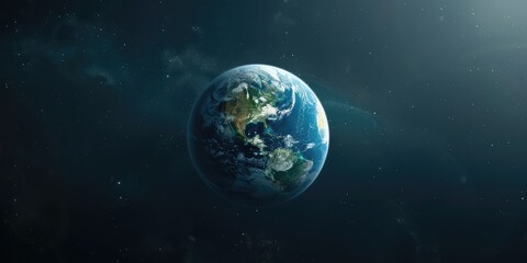 Obraz premium HD wallpaper, world location of planet globe. The generation of AI.