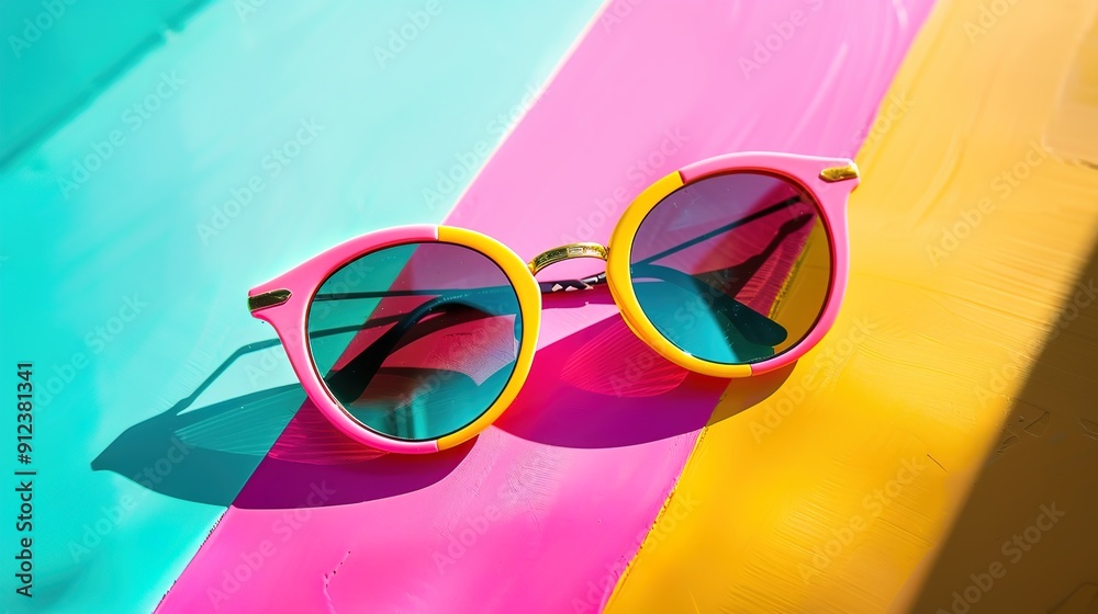 Wall mural retro sunglasses wallpaper