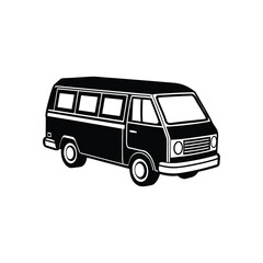 every van line art silhouette