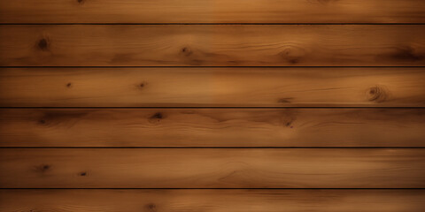 Fototapeta premium Drewniane tło. Jasne tło z poziomymi deskami z ciemnego gatunku surowego drzewa. Podłoga lub ściana z lameli - minimalistyczna tapeta. 