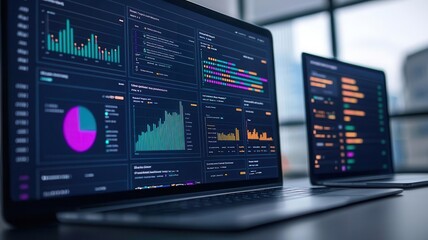 Digital dashboard showcasing seamless integration of multiple fintech services, efficiency, financial technology integration