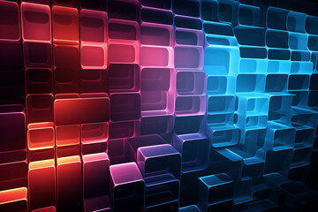 Obraz premium Sculpting the Future with Futuristic Elegance A Chronicle of Transportcore Adventures Futuristic Lines Dynamic Squares Unleashed