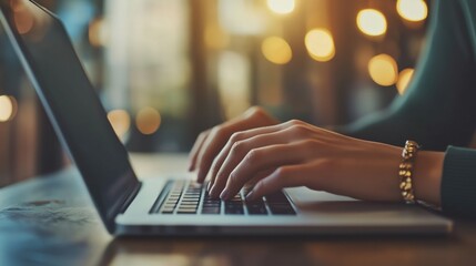 PR Specialist Writing a Press Release on Laptop: Crafting Strategic Communication for Media Engagement. Professional Public Relations Expert Enhancing Brand Visibility & Reputation by Content Creation