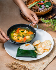Chicken Meatball Soup Delight