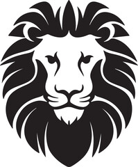 Lion Head Vector , Lion Head Art, Silhouette Lion Lion Vector Art