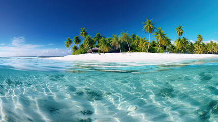 Fototapeta premium Beautiful tropical island - panorama