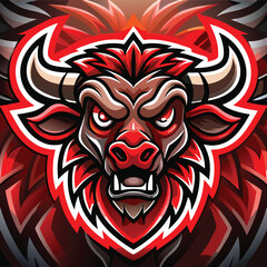 wolf esport gaming mascot logo template