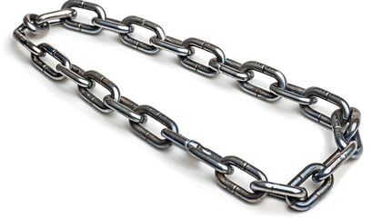 metal chains isolated on white