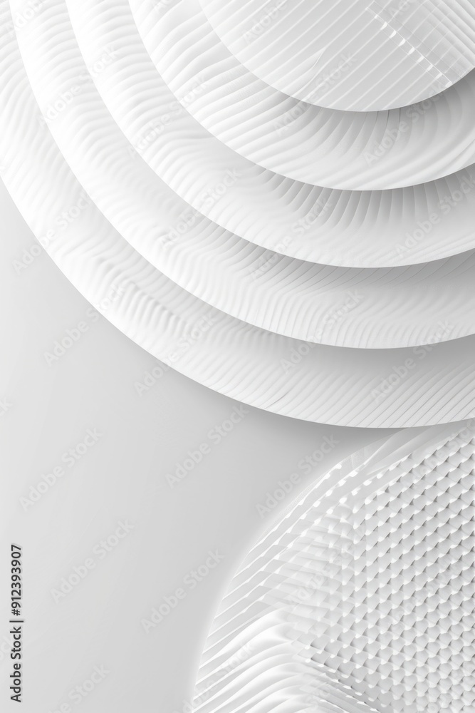 Poster white plates stacked on top of each other