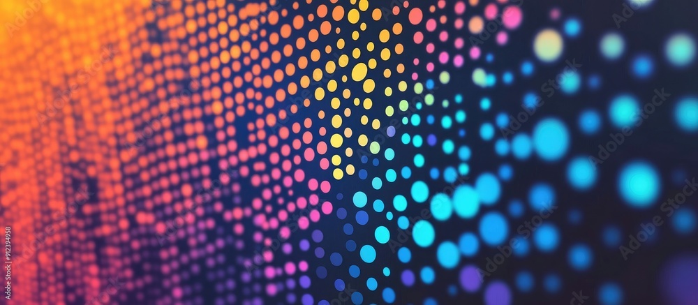 Poster colorful pixelated texture with abstract gradient and dot patterns