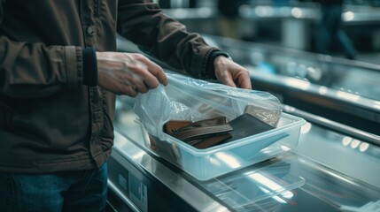 The airport security check