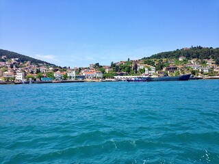 Fototapeta premium view of the coast of the region sea