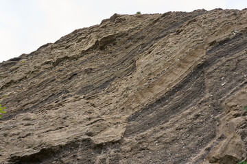 Rock formations in an abandoned quarry
