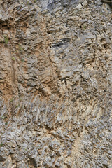 Naklejka premium Rock formations in an abandoned quarry