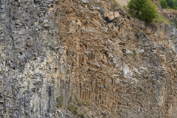 Rock formations in an abandoned quarry