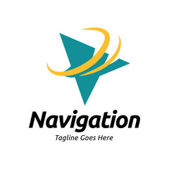 Compass Global Globe Earth Adventure GPS navigation logo design. Vector Illustration