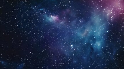 Fototapeta premium Fantasy starry night sky with a blue background