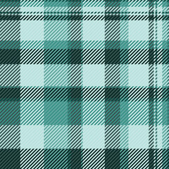 Yuletide texture fabric plaid, perfect seamless background tartan. Pano textile pattern check vector in light and teal colors.