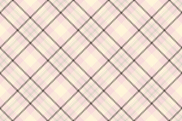 Fashionable check tartan fabric, womens fashion vector plaid pattern. Royal seamless background textile texture in light and cornsilk colors.