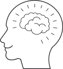 brain icon vector design 