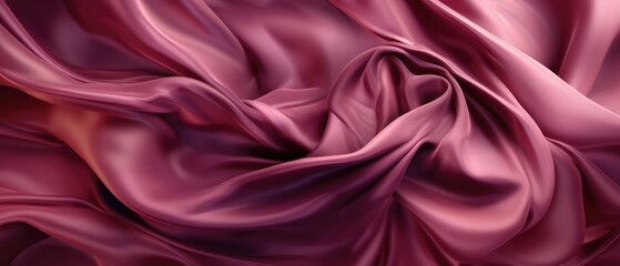 Fototapeta premium Silk background in shades of rich burgundy. 