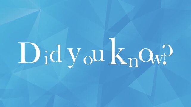 did you know sign 