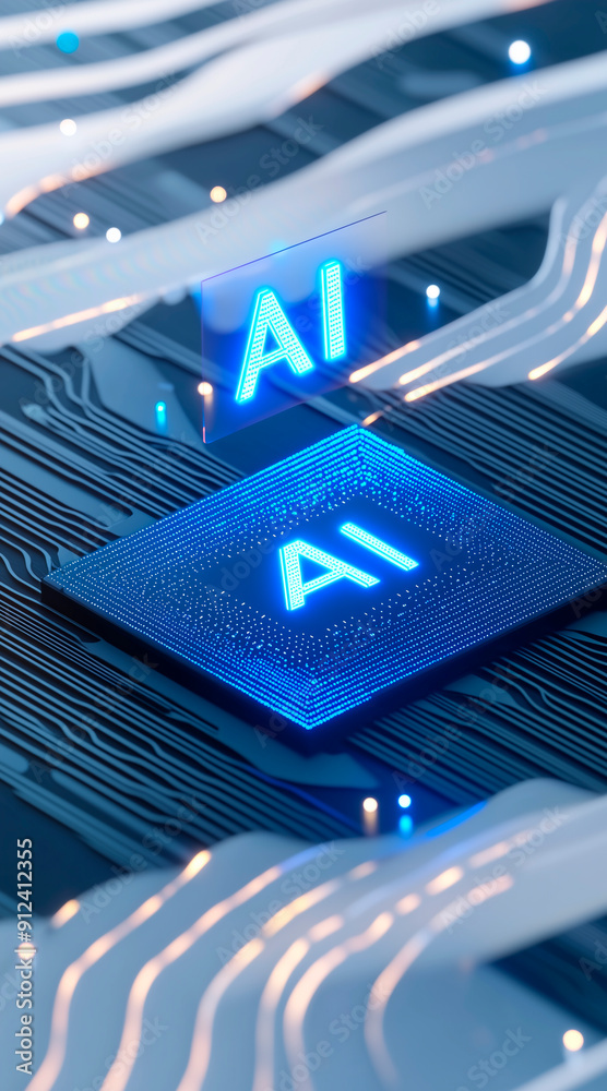  chip with holographic text 