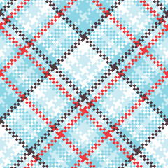 Scottish Tartan Seamless Pattern. Checker Pattern Traditional Scottish Woven Fabric. Lumberjack Shirt Flannel Textile. Pattern Tile Swatch Included.